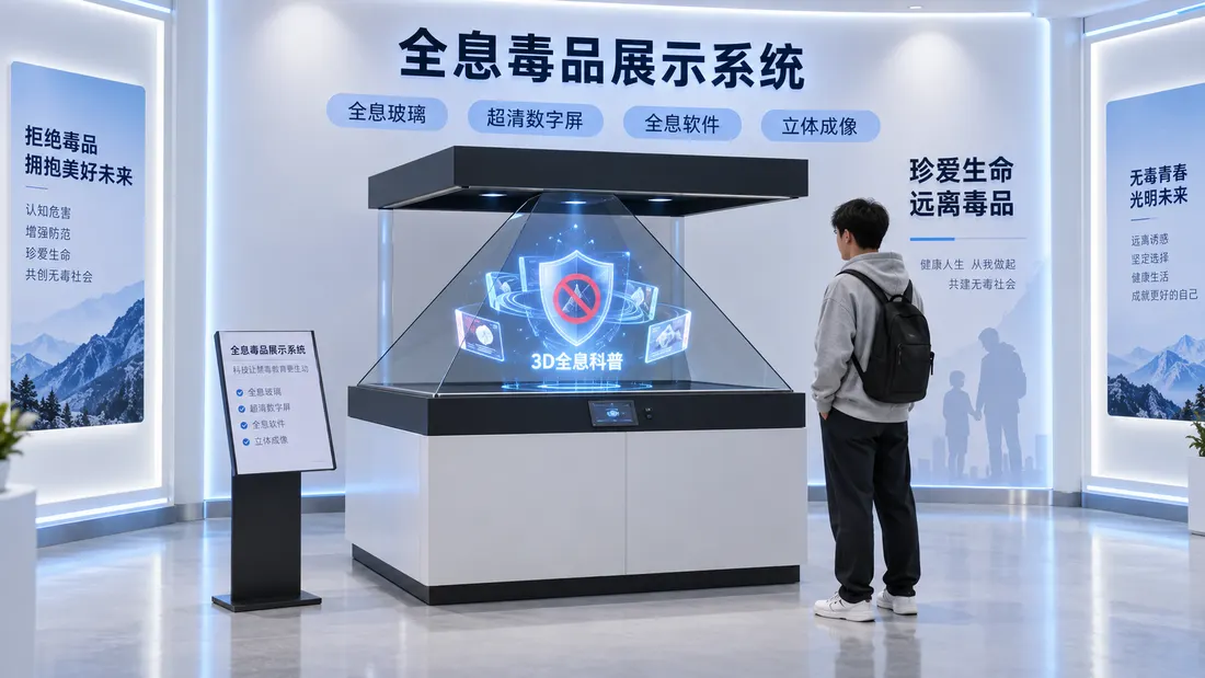 全息影像技术应用示意