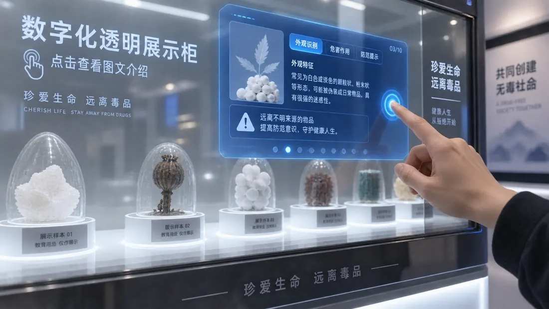 数字化透明展示柜产品展示图