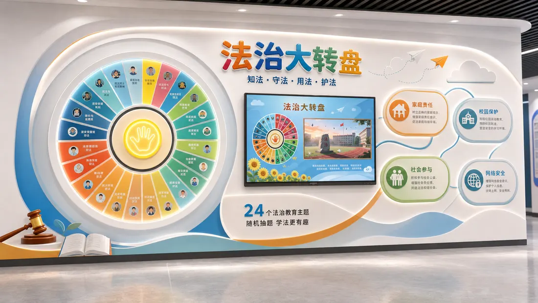 法制大转盘V1.0（灯箱版）产品资料图