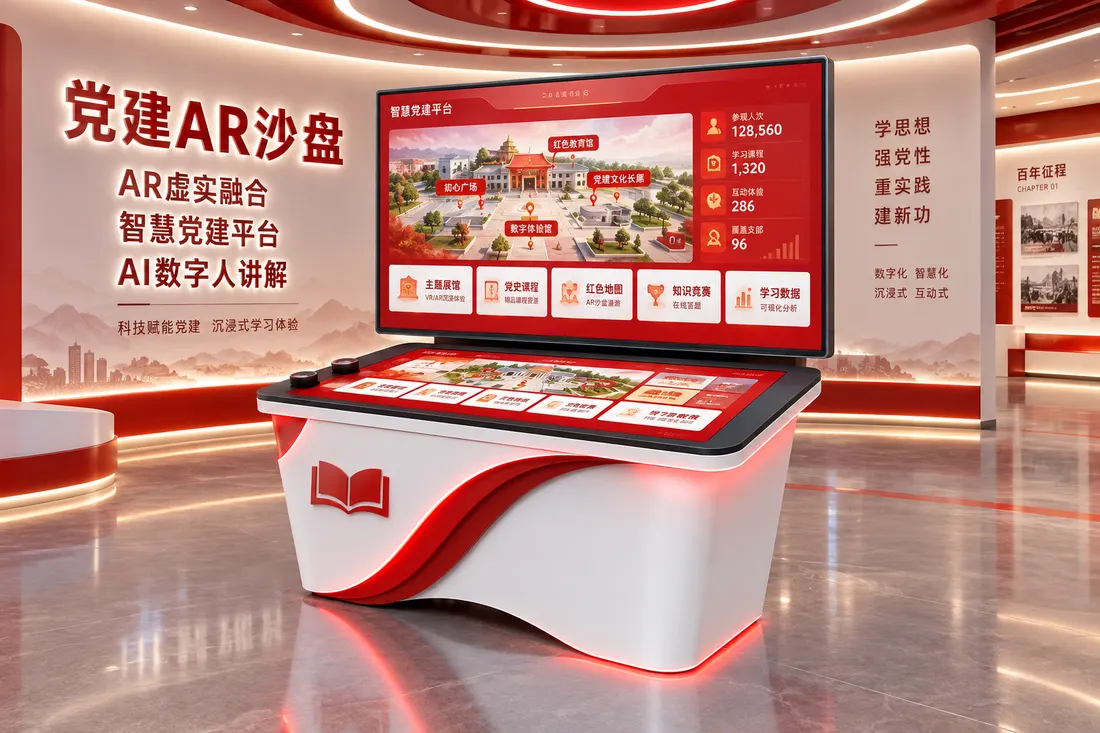 党建AR沙盘产品展示图