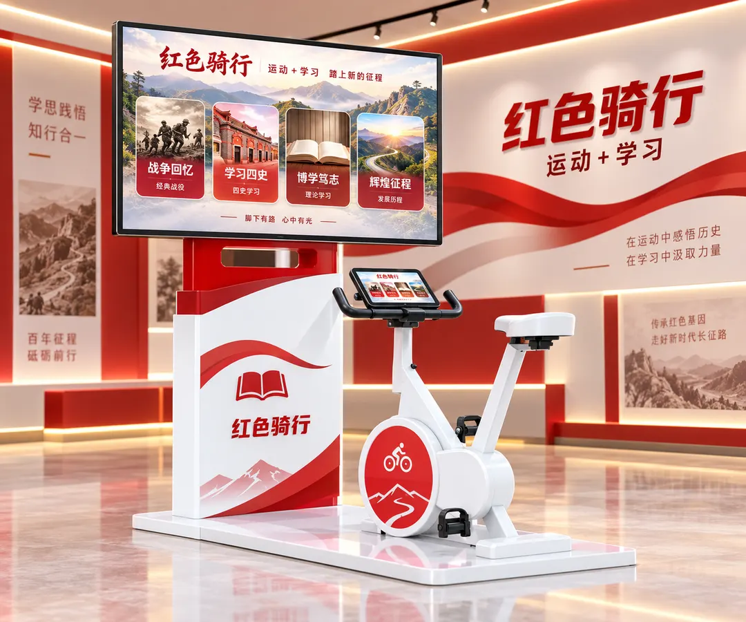 红色骑行产品展示图