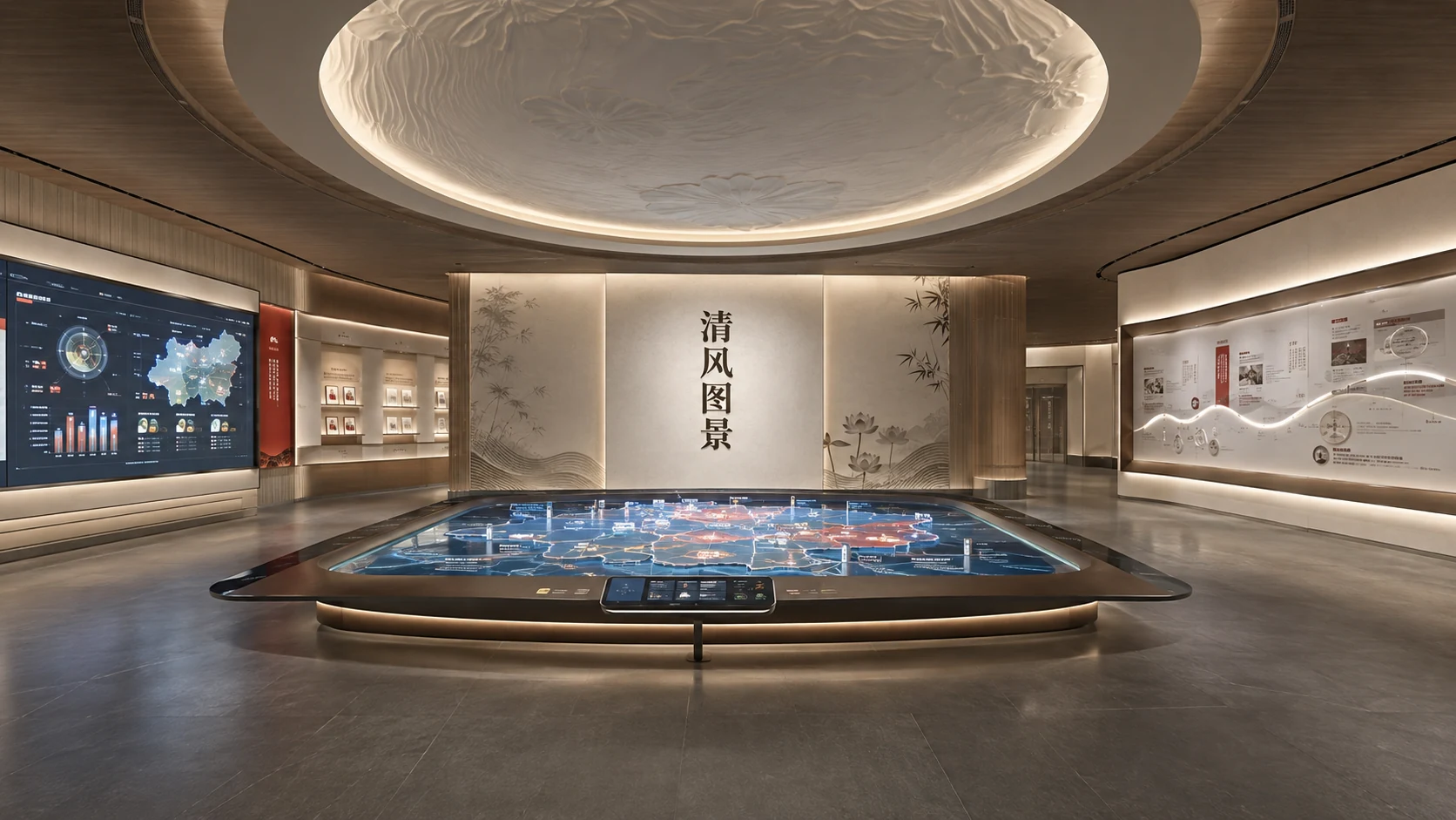 廉政教育主题展厅概念示意